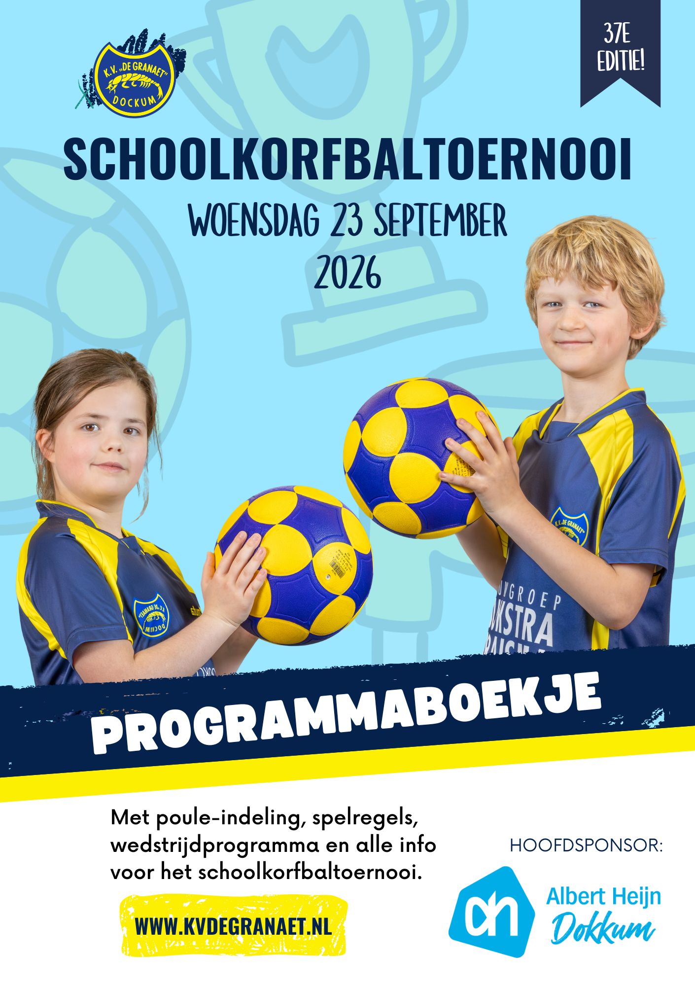 44 teams klaar voor het schoolkorfbaltoernooi!
